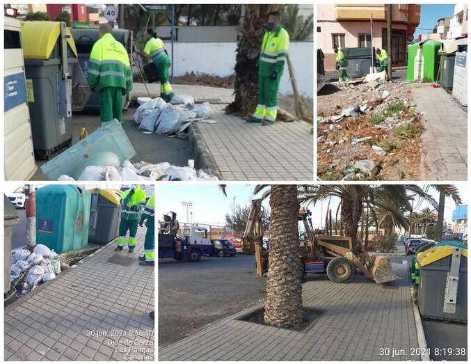Imágenes de la intervención en Ojos de Garza/TA.